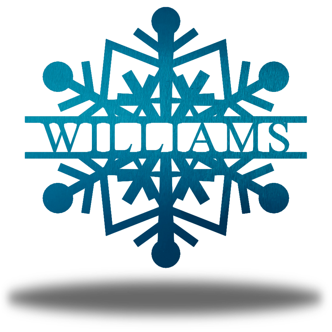 Riverside Designs-Snowflake Monogram-Metal Wall Art Décor