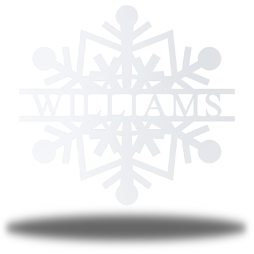 Riverside Designs-Snowflake Monogram-Metal Wall Art Décor