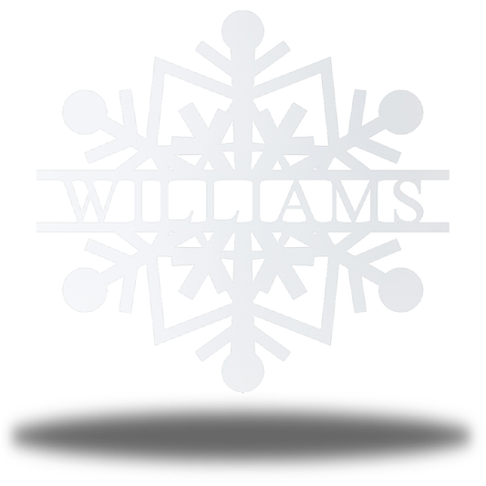 Riverside Designs-Snowflake Monogram-Metal Wall Art Décor