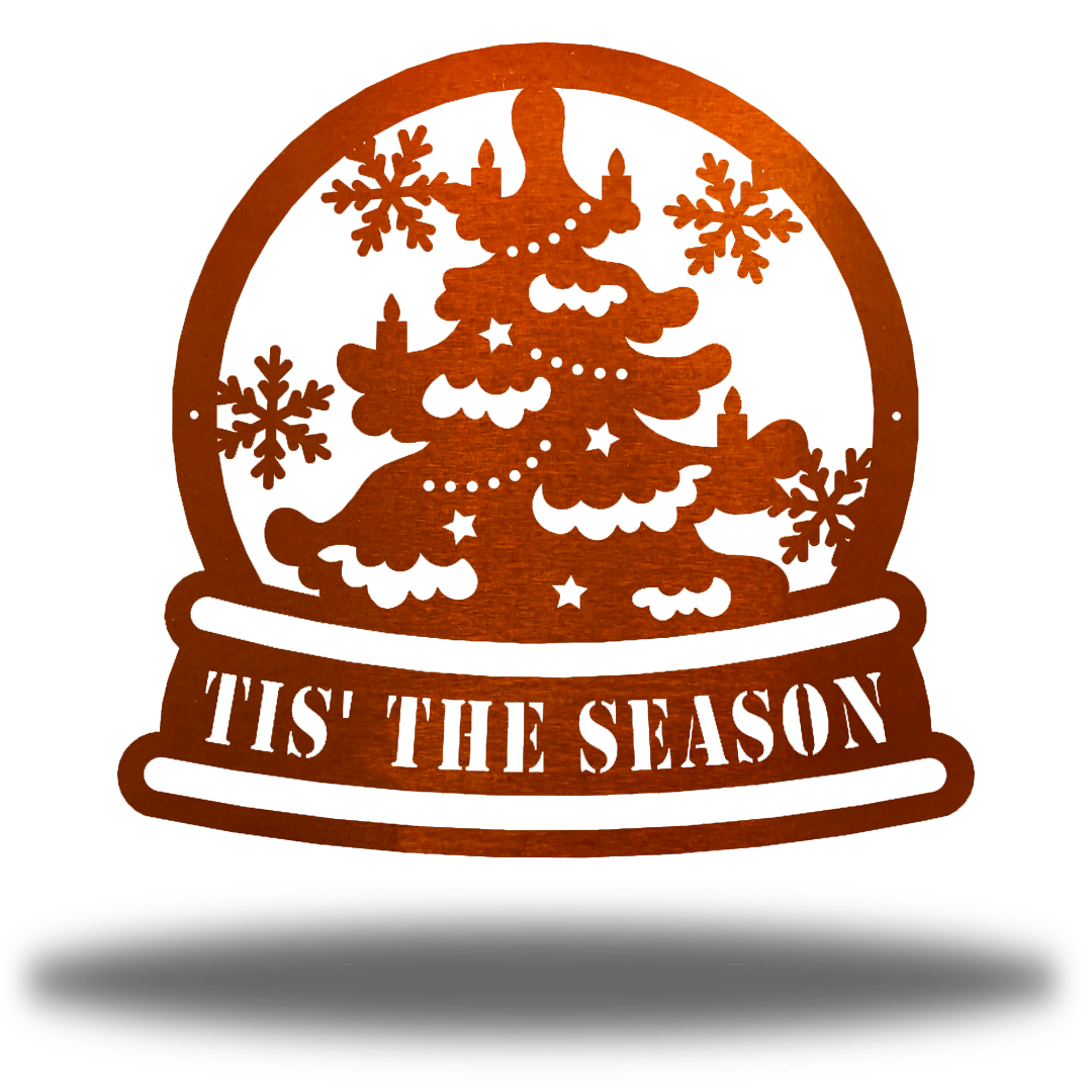 Riverside Designs-Snow Globe Monogram-Metal Wall Art Décor