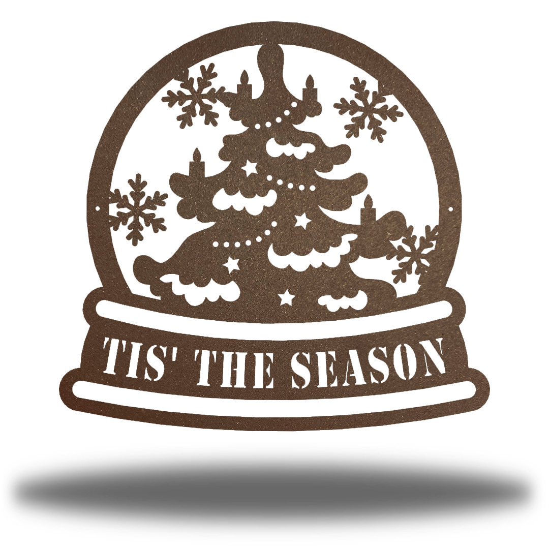 Riverside Designs-Snow Globe Monogram-Metal Wall Art Décor