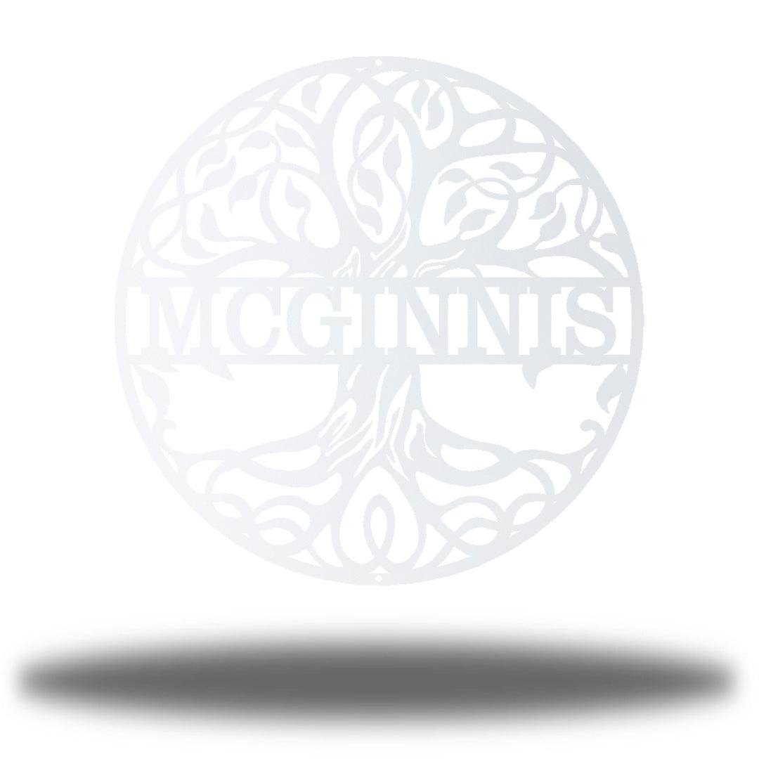 Riverside Designs-Split Tree of Life Monogram-Metal Wall Art Décor