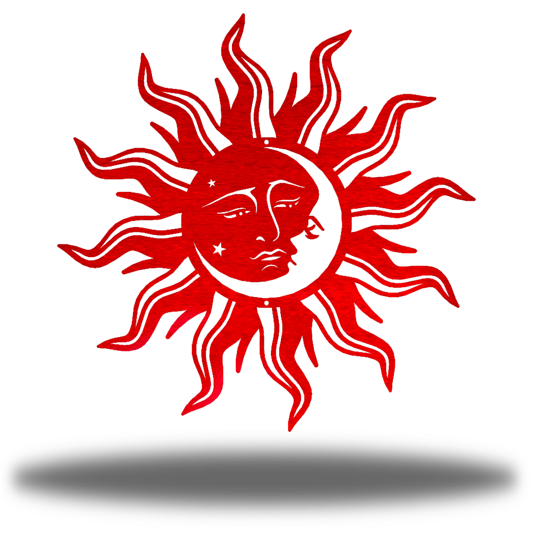 Riverside Designs-Sun Moon Face-Metal Wall Art Décor