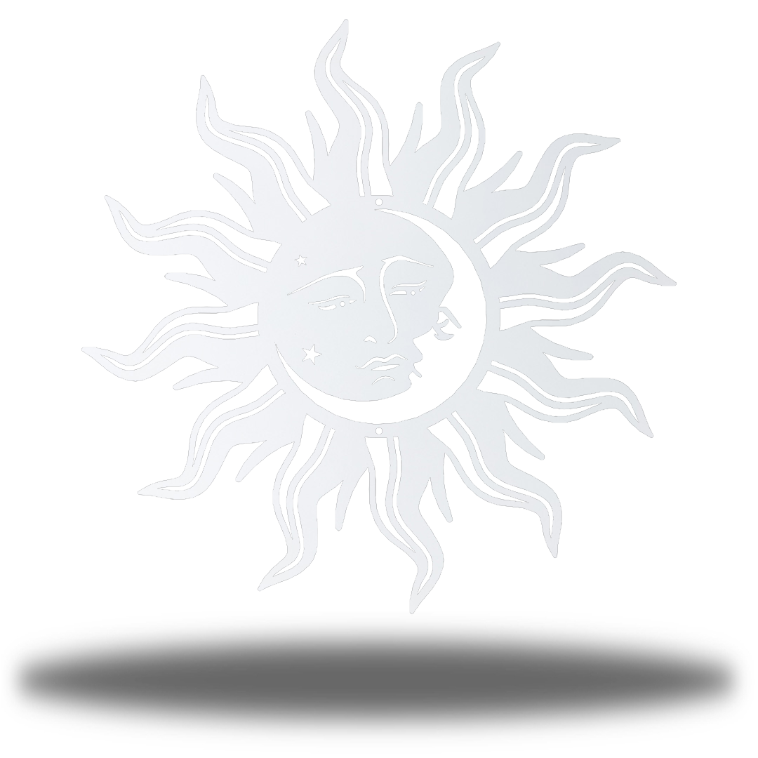 Riverside Designs-Sun Moon Face-Metal Wall Art Décor