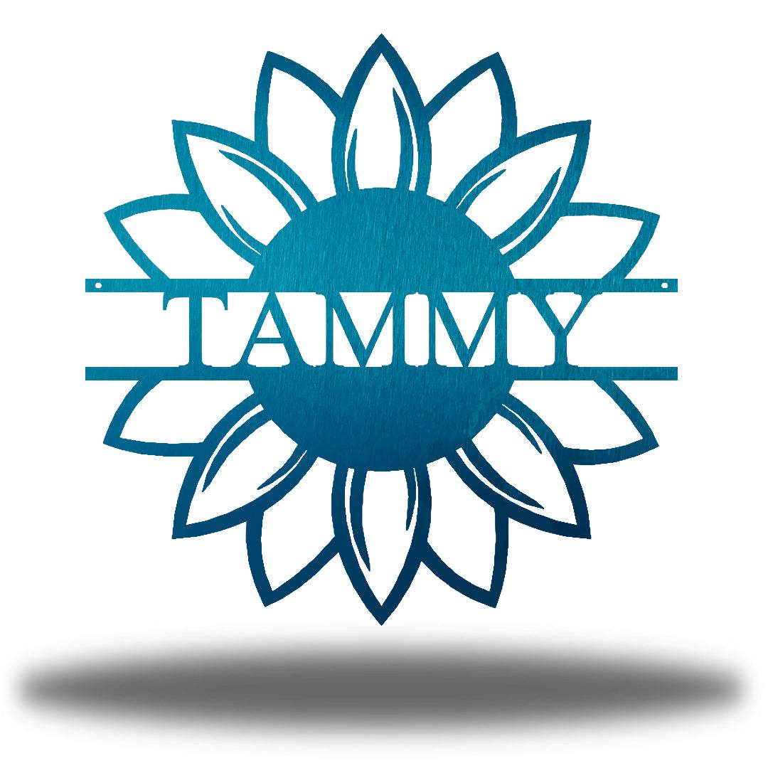 Riverside Designs-Sunflower Monogram-Metal Wall Art Décor