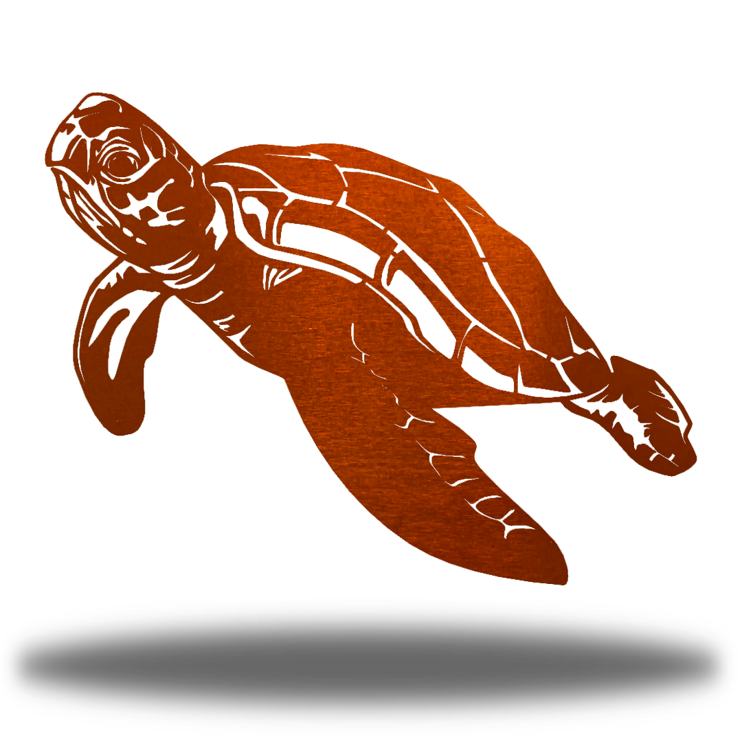 Riverside Designs-Swimming Sea Turtle-Metal Wall Art Décor