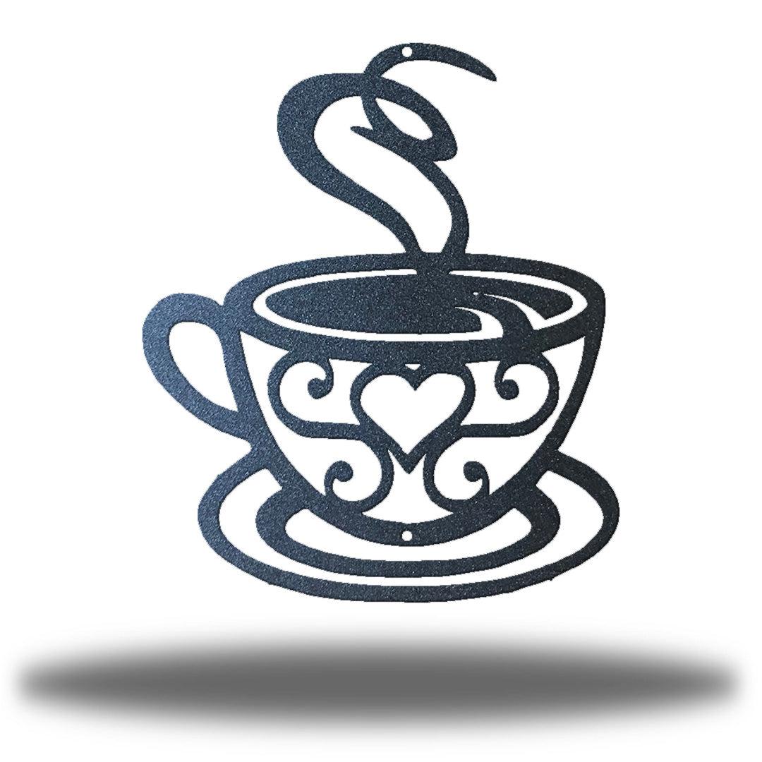 Riverside Designs-Swirl Coffee Cup-Metal Wall Art Décor