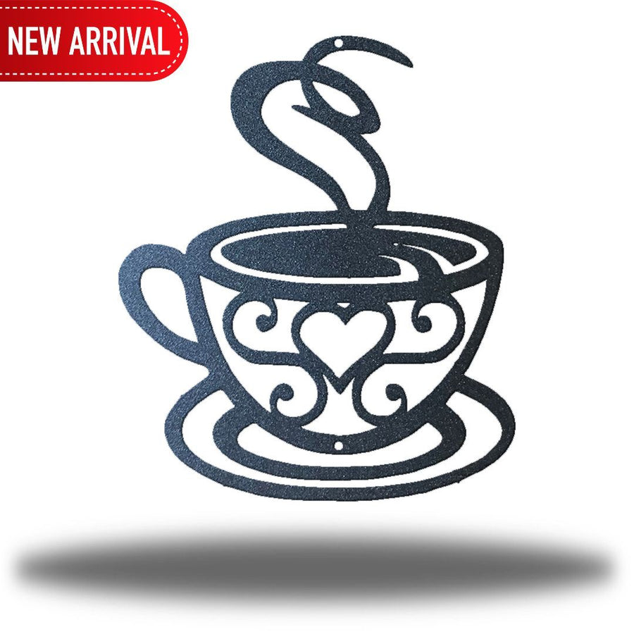Riverside Designs-Swirl Coffee Cup-Metal Wall Art Décor