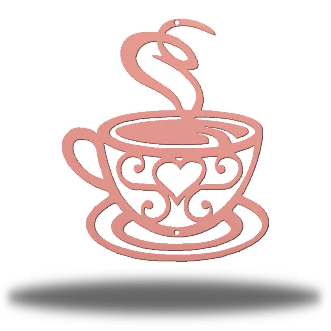 Riverside Designs-Swirl Coffee Cup-Metal Wall Art Décor