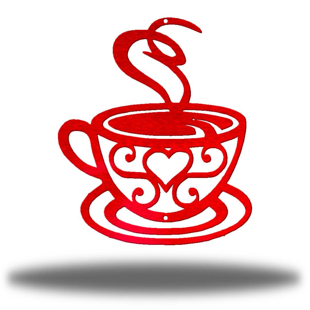 Riverside Designs-Swirl Coffee Cup-Metal Wall Art Décor