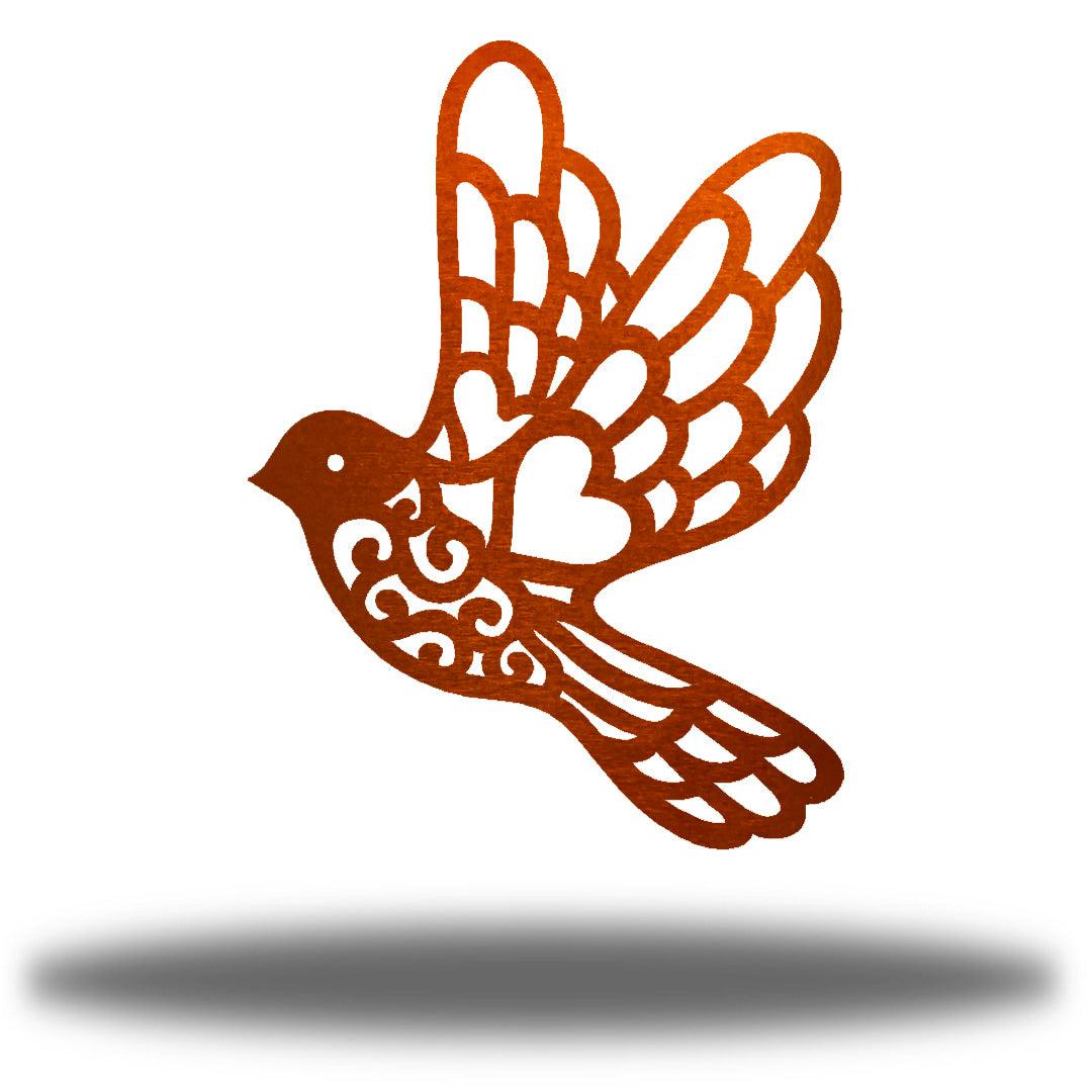 Riverside Designs-Swirl Dove-Metal Wall Art Décor