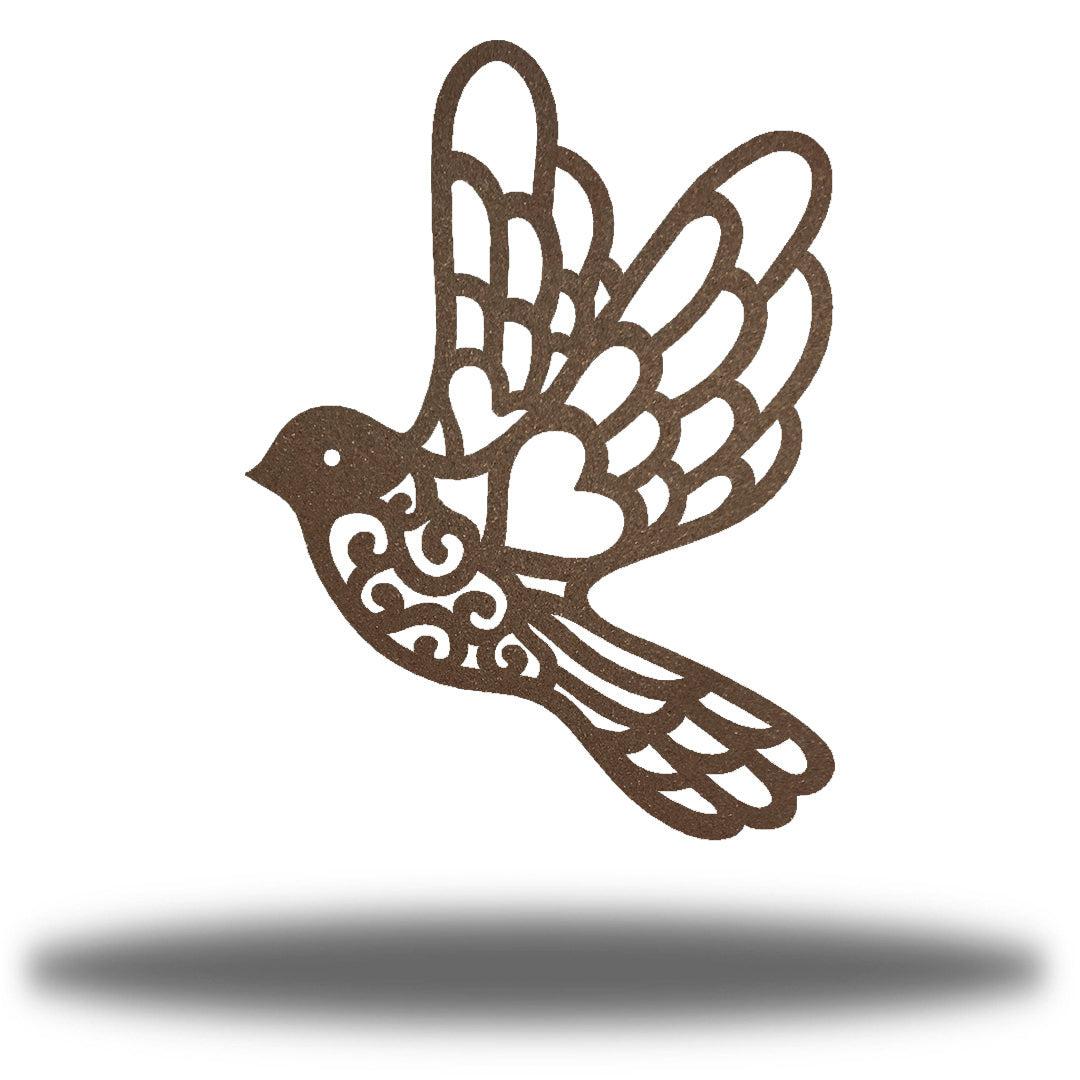 Riverside Designs-Swirl Dove-Metal Wall Art Décor