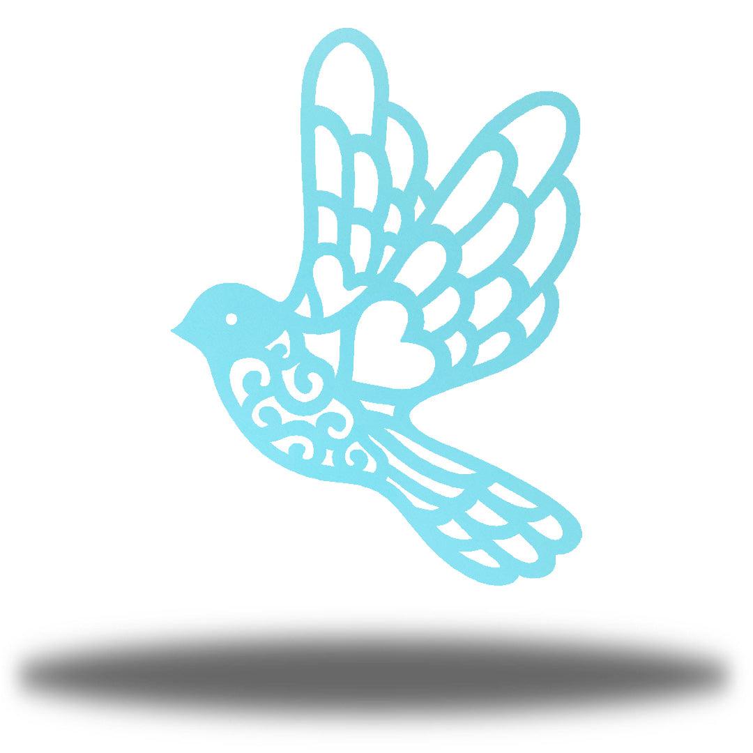 Riverside Designs-Swirl Dove-Metal Wall Art Décor