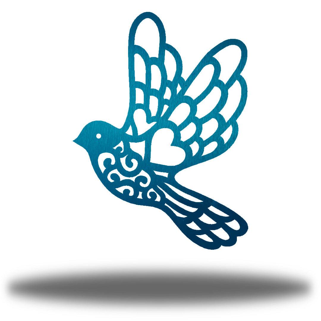 Riverside Designs-Swirl Dove-Metal Wall Art Décor