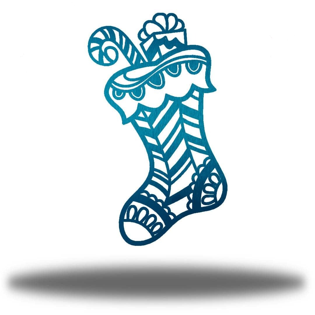 Riverside Designs-Christmas Stocking-Metal Wall Art Décor