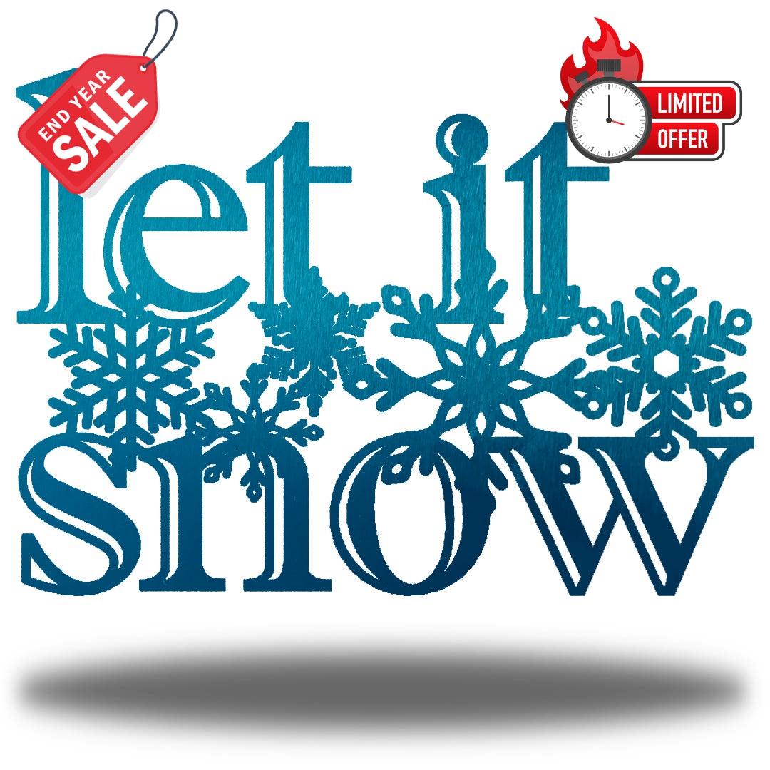 Riverside Designs-Let It Snow-Metal Wall Art Décor