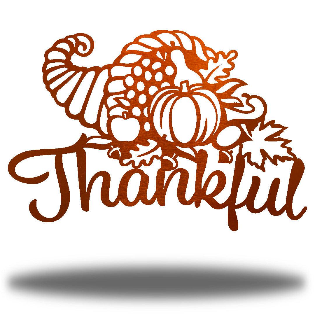 Riverside Designs-Thankful Cornucopia-Metal Wall Art Décor