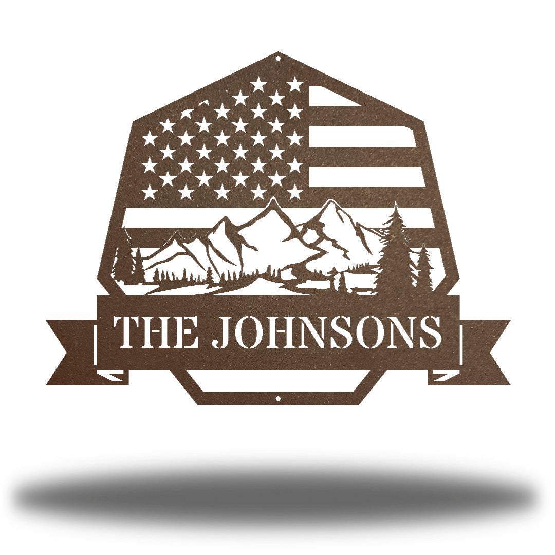 Riverside Designs-The Great American Outdoors Monogram-Metal Wall Art Décor