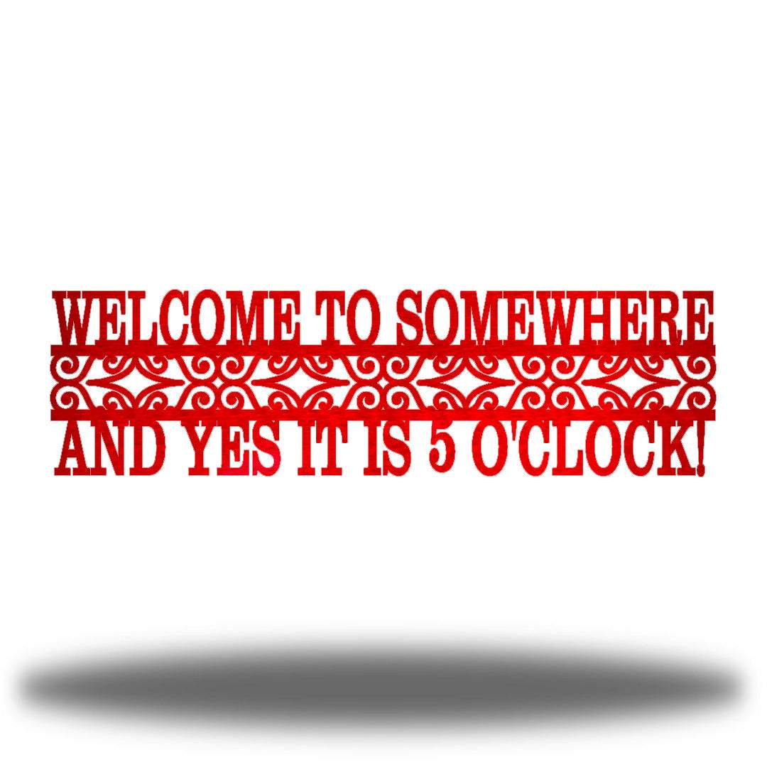 Riverside Designs-Welcome to Somewhere-Metal Wall Art Décor