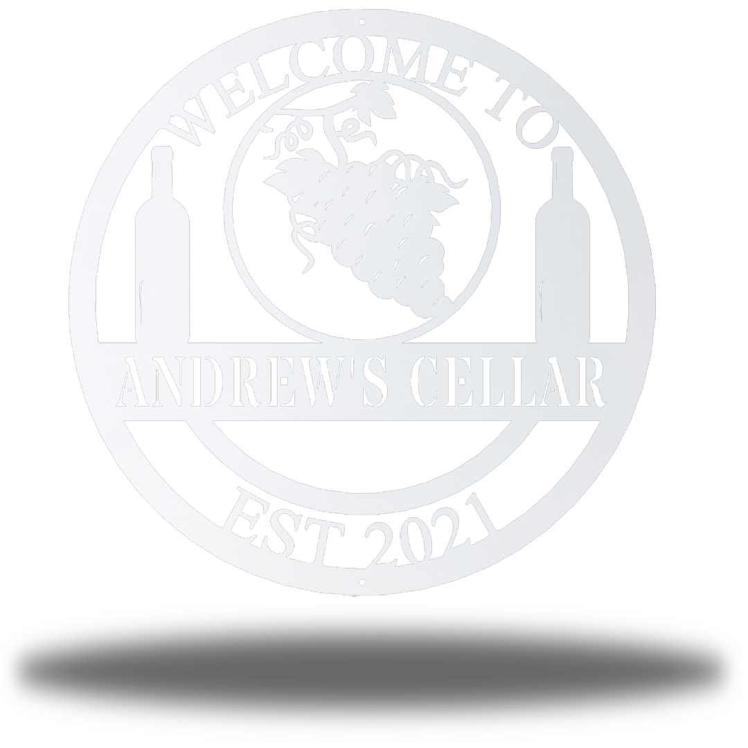 Riverside Designs-Wine Cellar Monogram-Metal Wall Art Décor