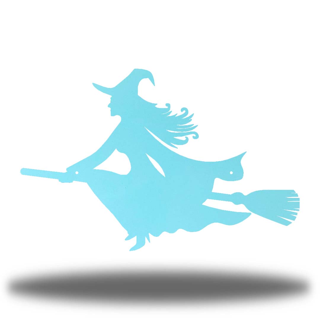 Riverside Designs-Witch On A Broom-Metal Wall Art Décor