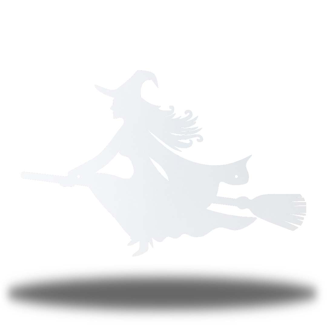 Riverside Designs-Witch On A Broom-Metal Wall Art Décor