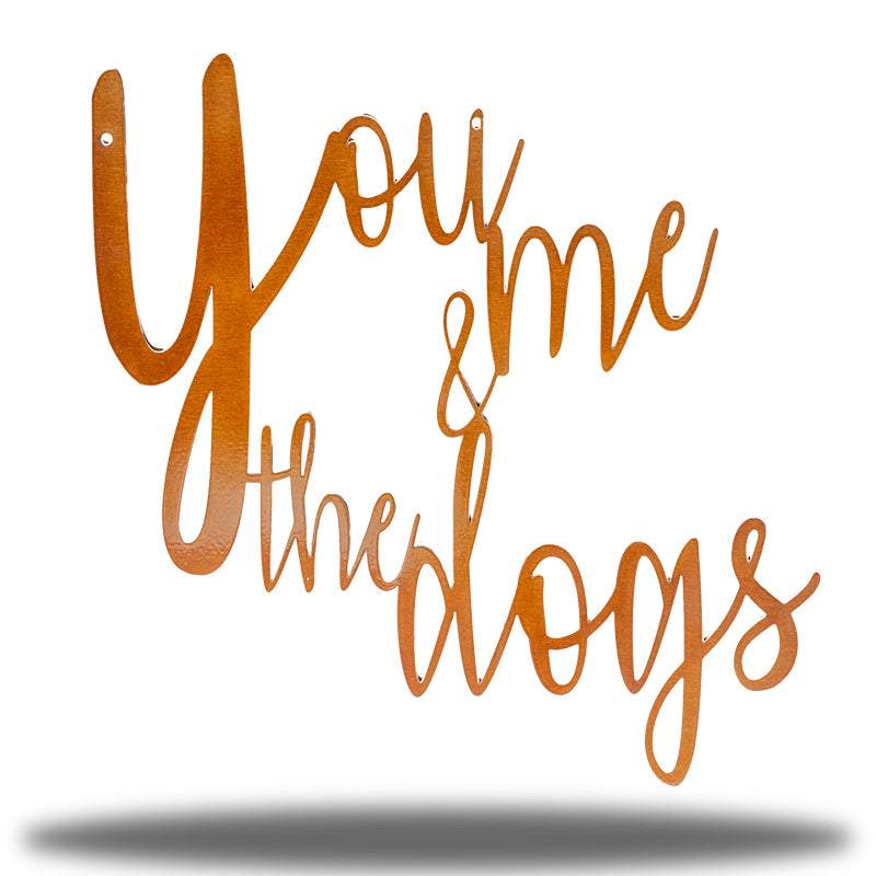 Riverside Designs-You, Me & the Dogs-Metal Wall Art Décor