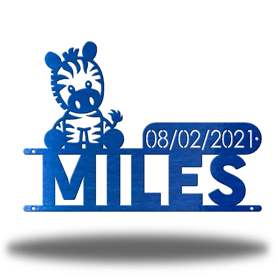 Zebra D.O.B Monogram