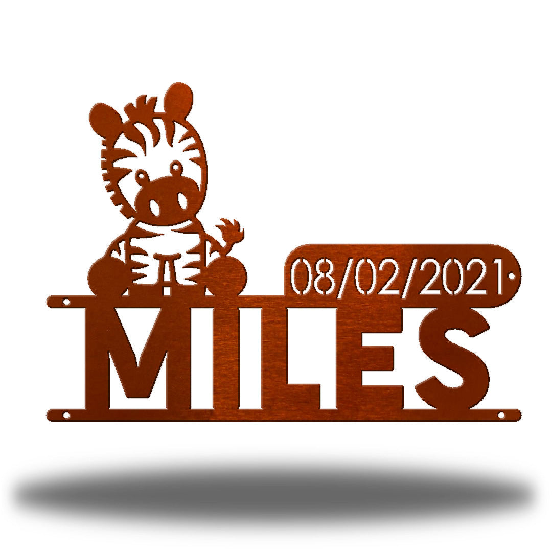 Zebra D.O.B Monogram