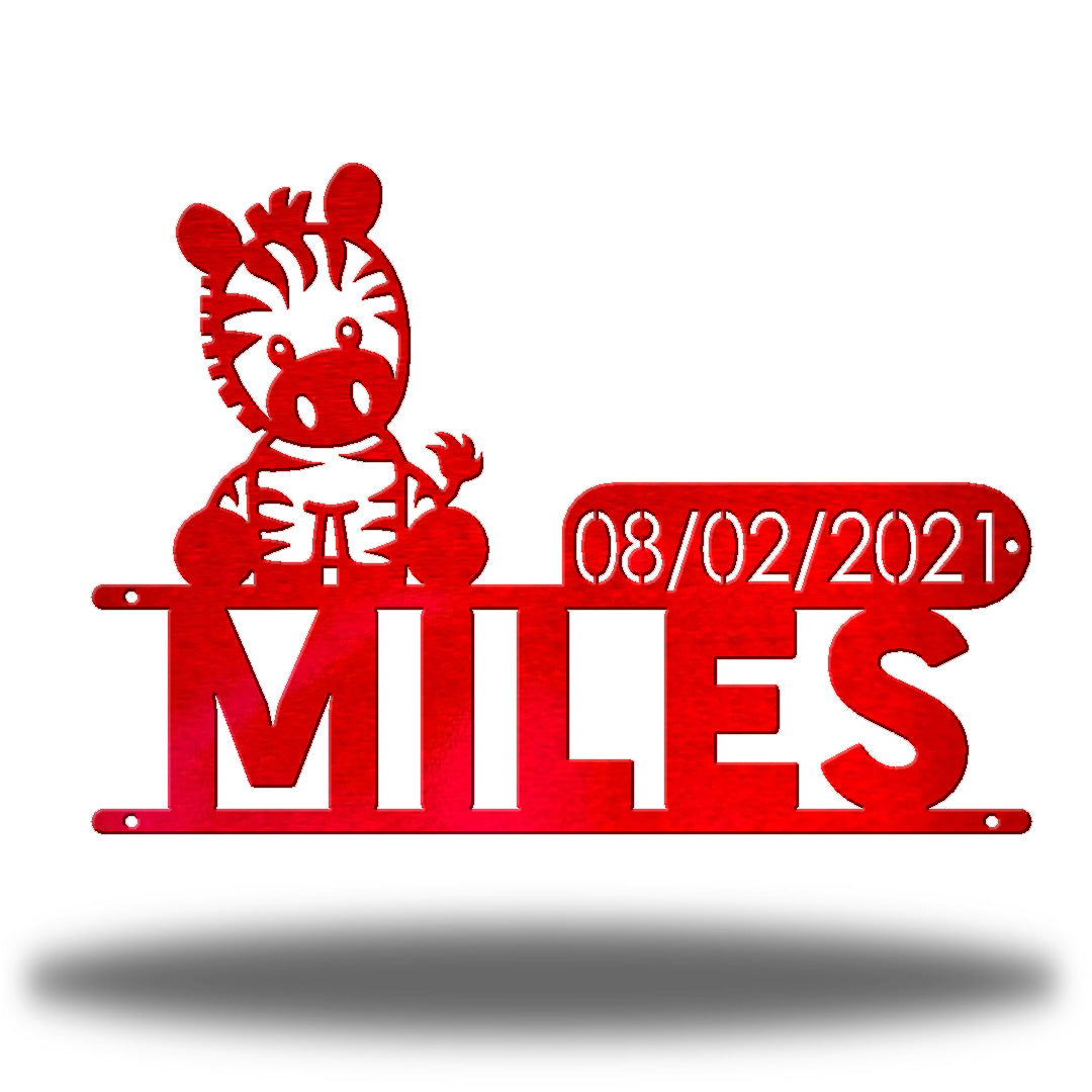 Zebra D.O.B Monogram