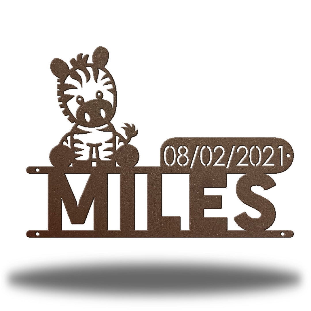 Zebra D.O.B Monogram