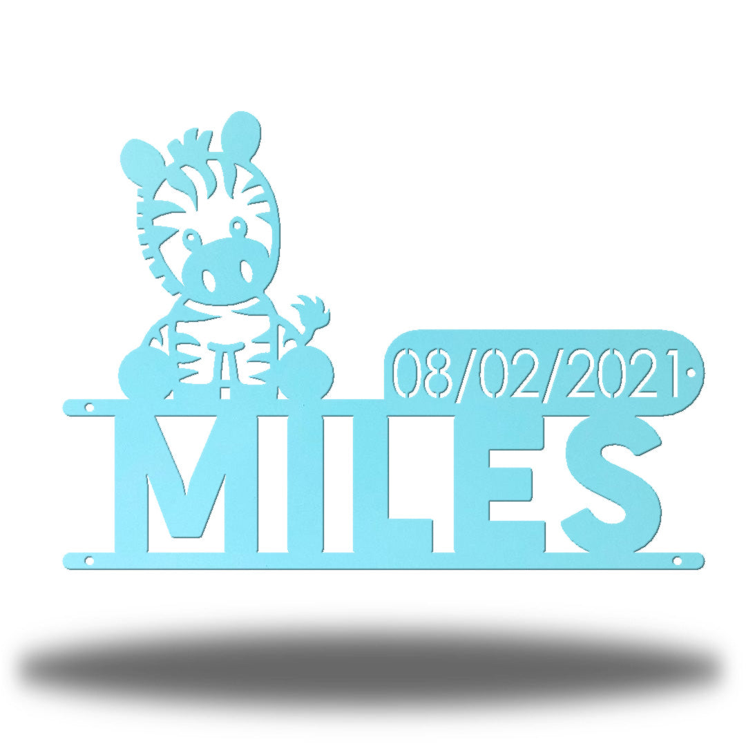 Zebra D.O.B Monogram