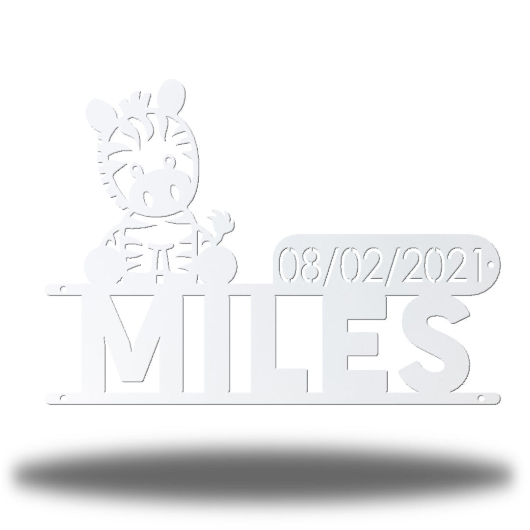 Zebra D.O.B Monogram