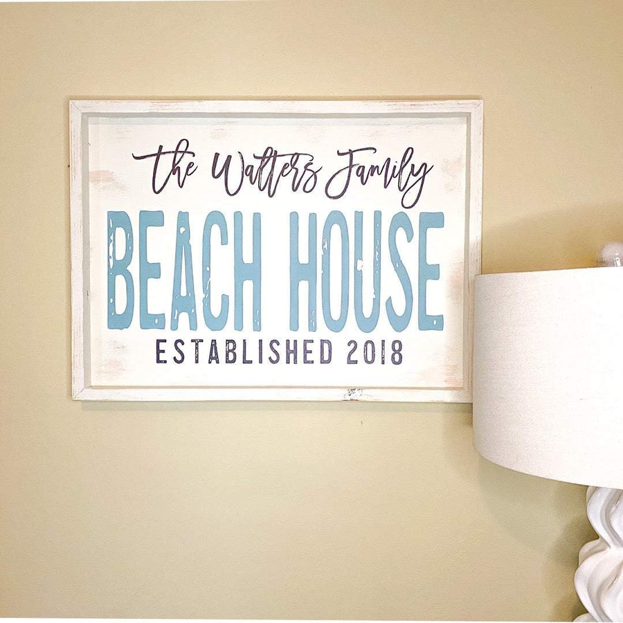Family Beach House Wood Sign-Riverside Designs-Wood