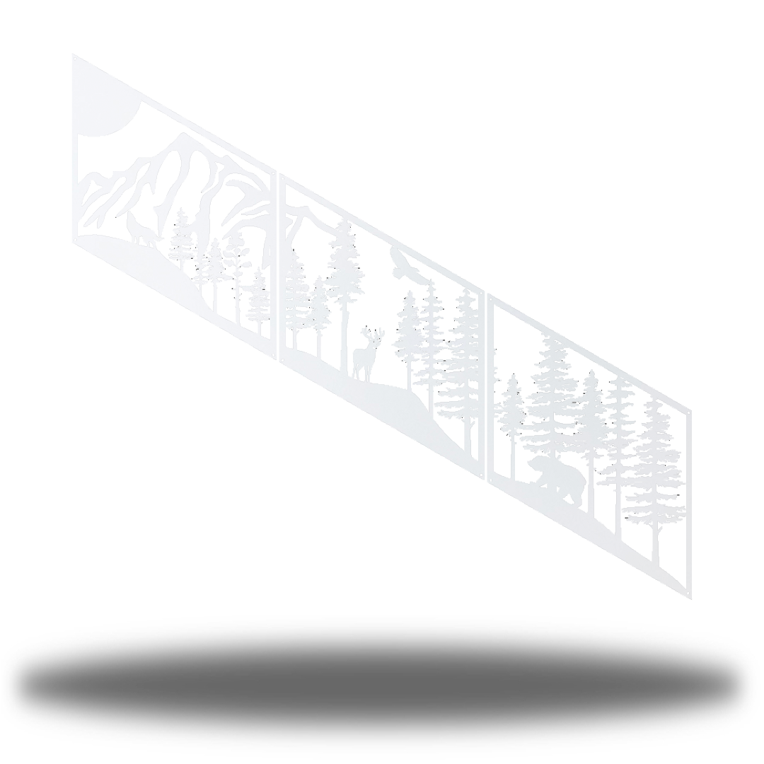 Riverside Designs-3 Section Outdoor Scene-Metal Wall Art Décor