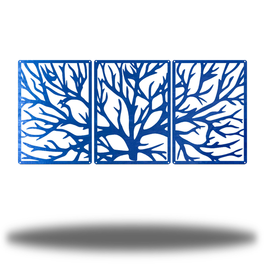 Riverside Designs-3 Section Tree-Metal Wall Art Décor