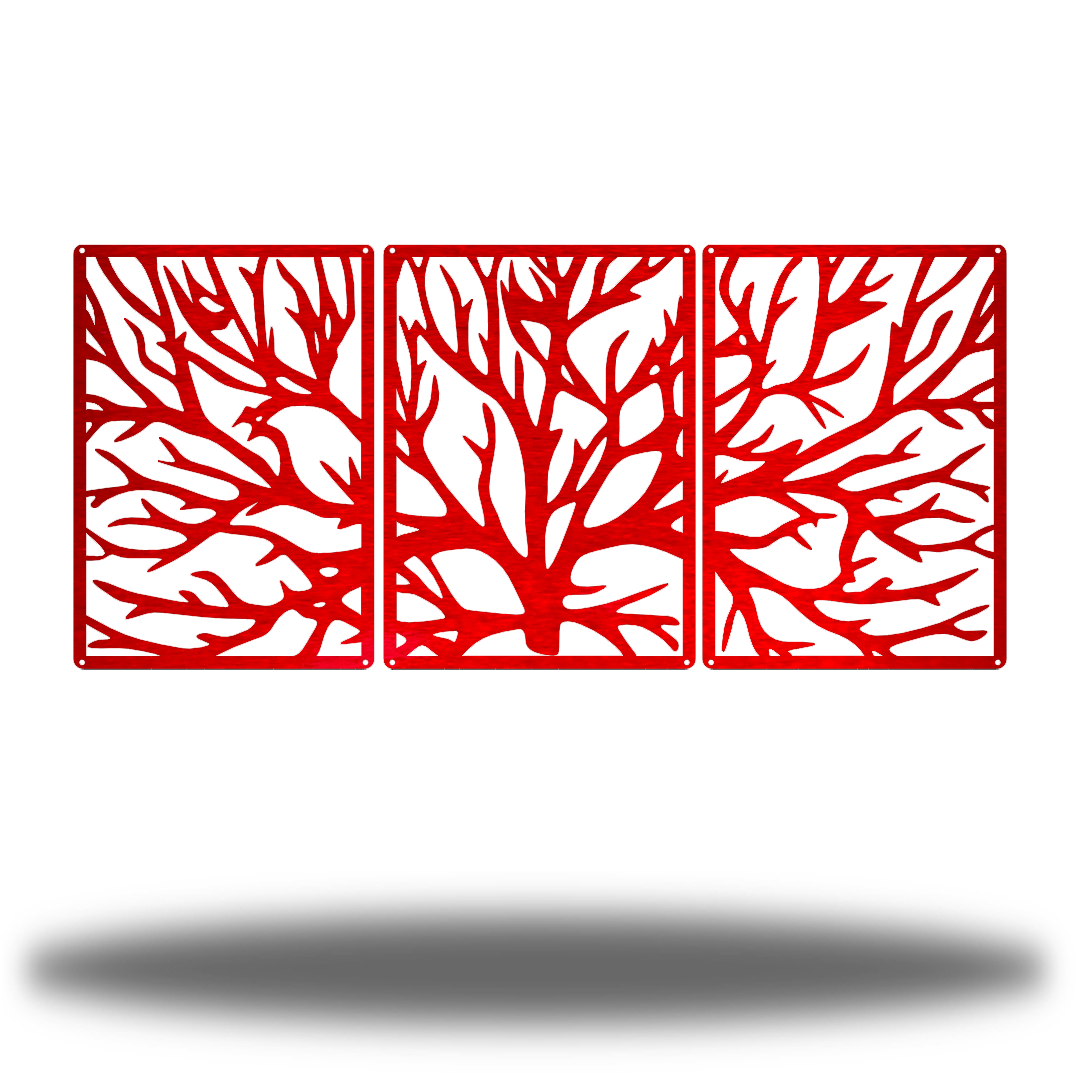 Riverside Designs-3 Section Tree-Metal Wall Art Décor