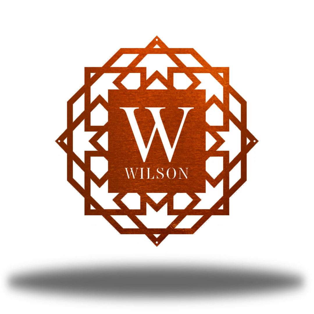 Riverside Designs-Abstract Monogram-Metal Wall Art Décor