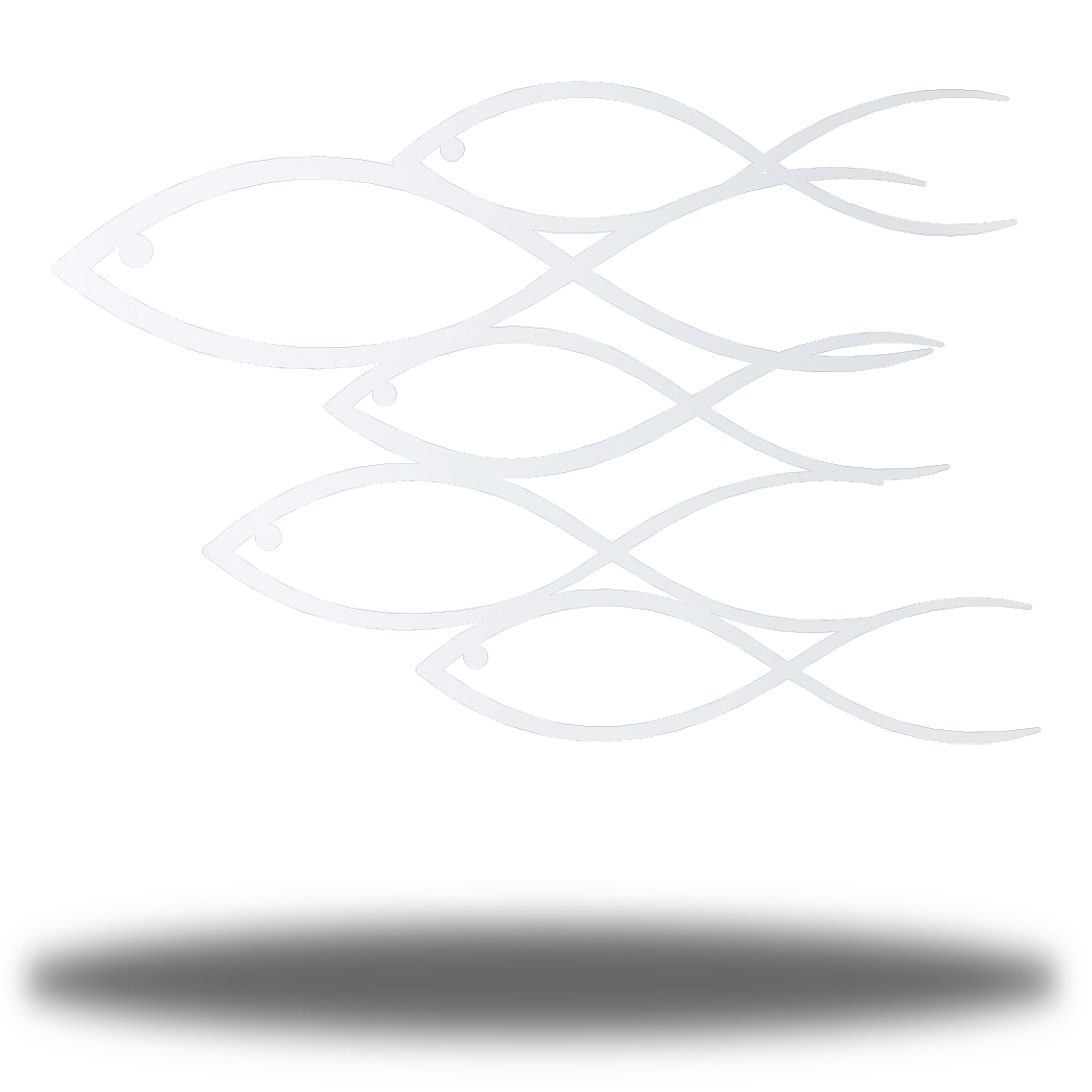 Riverside Designs-Abstract School of Fish-Metal Wall Art Décor