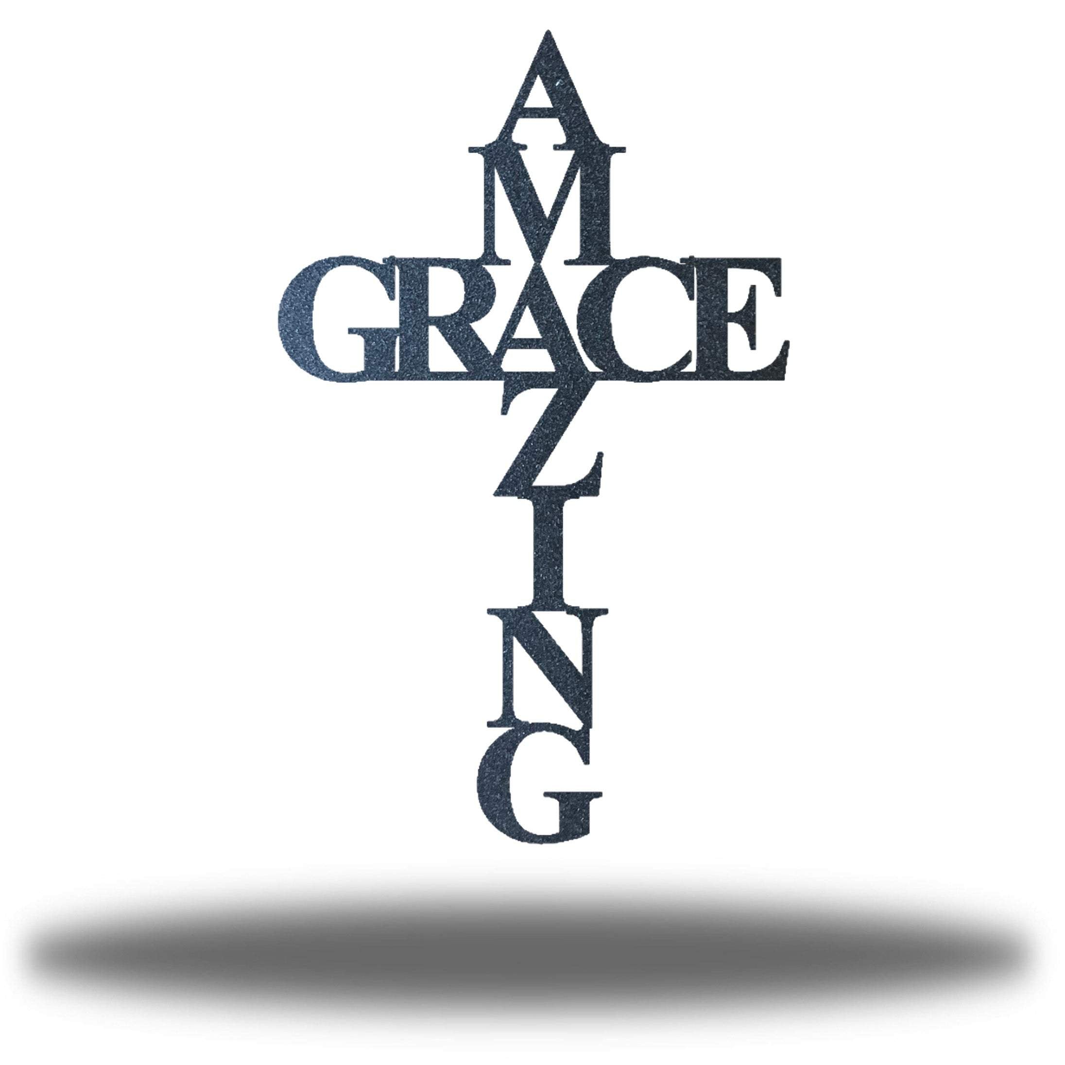 Riverside Designs-Amazing Grace Cross(CLEARANCE)-Metal Wall Art Décor