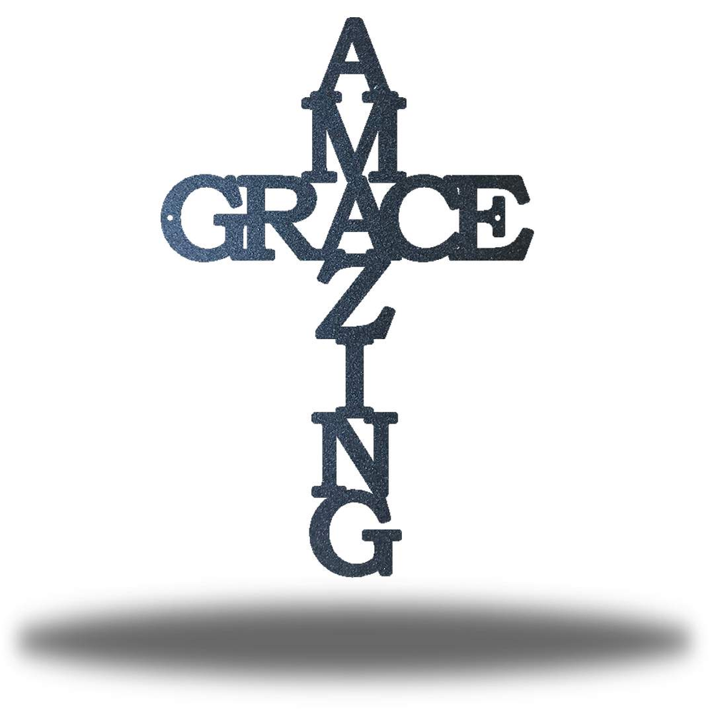 Riverside Designs-Amazing Grace Cross-Metal Wall Art Décor