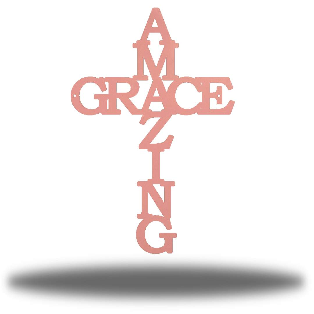 Riverside Designs-Amazing Grace Cross-Metal Wall Art Décor