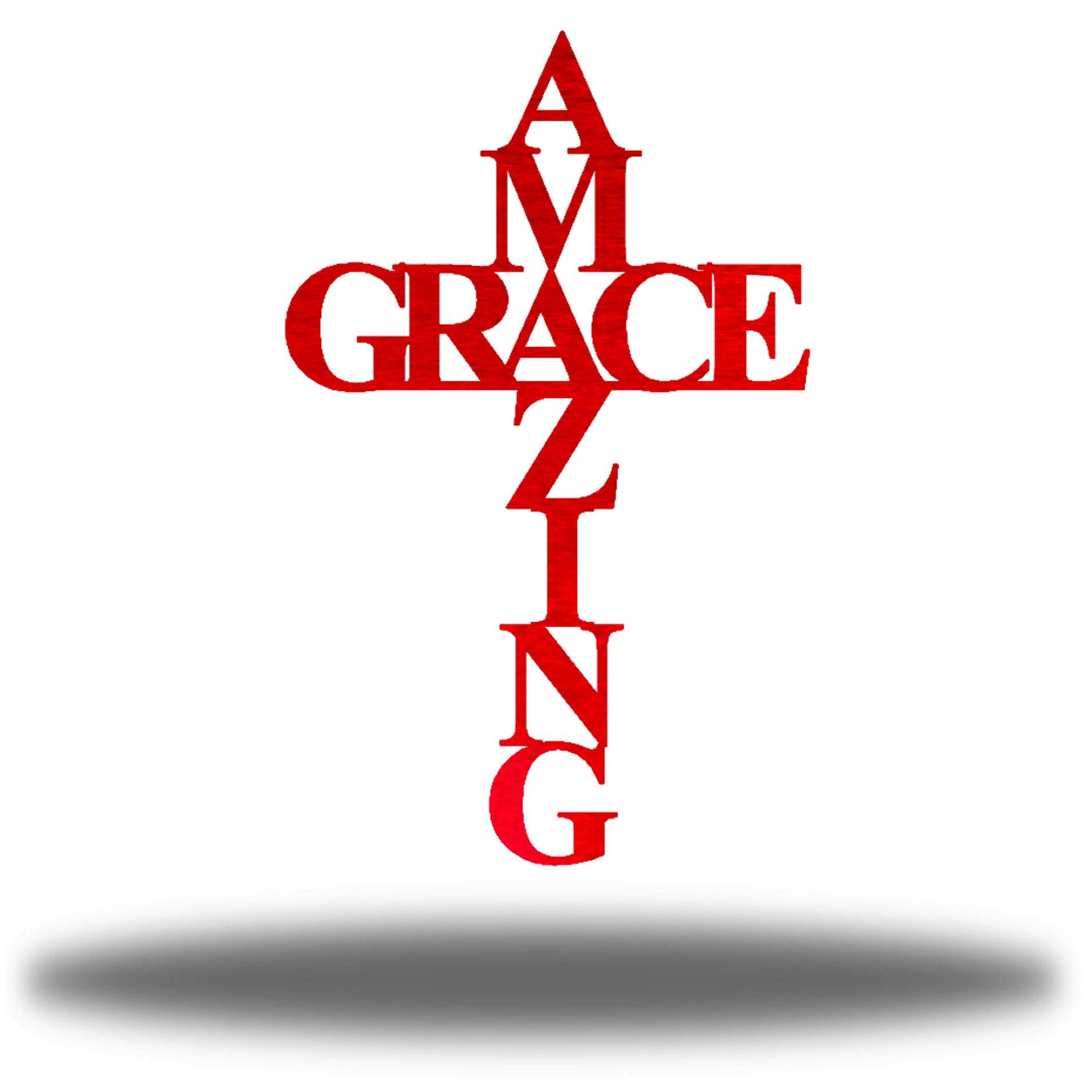 Riverside Designs-Amazing Grace Cross(CLEARANCE)-Metal Wall Art Décor