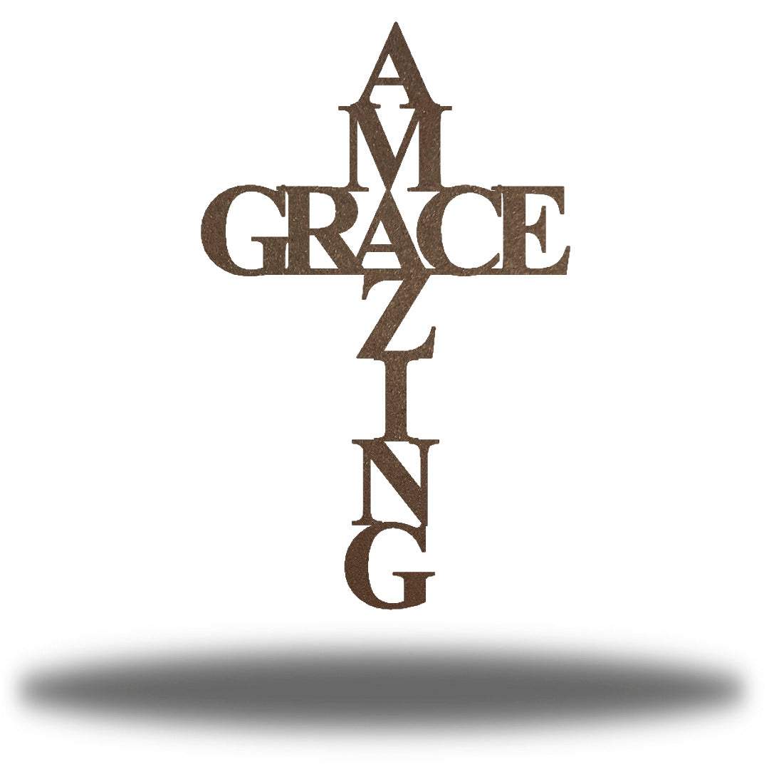 Riverside Designs-Amazing Grace Cross(CLEARANCE)-Metal Wall Art Décor