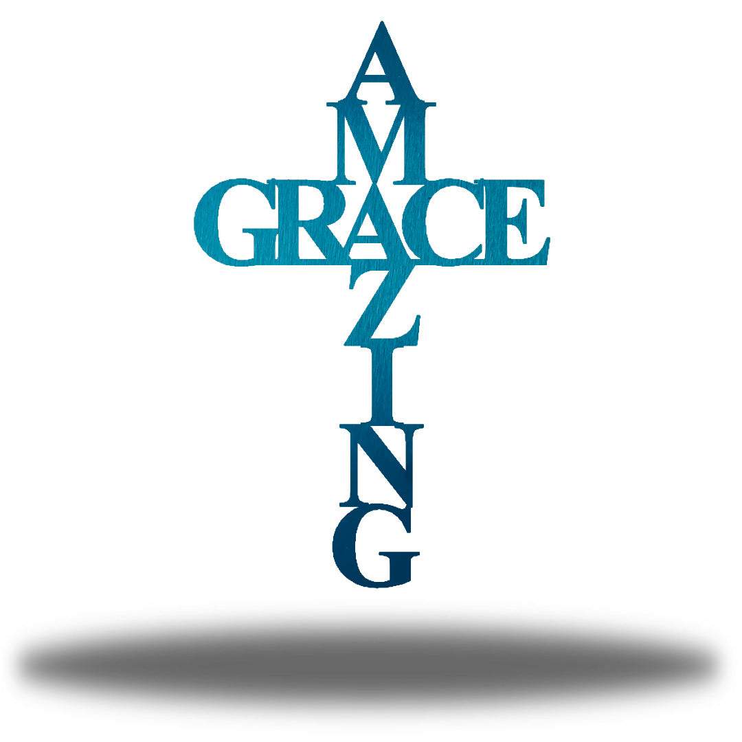 Riverside Designs-Amazing Grace Cross(CLEARANCE)-Metal Wall Art Décor