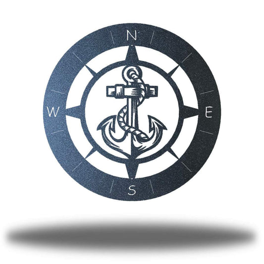 Riverside Designs-Anchor Compass-Metal Wall Art Décor