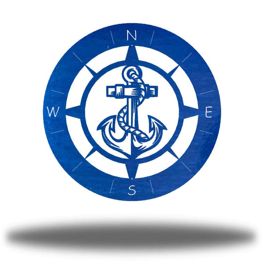 Riverside Designs-Anchor Compass-Metal Wall Art Décor
