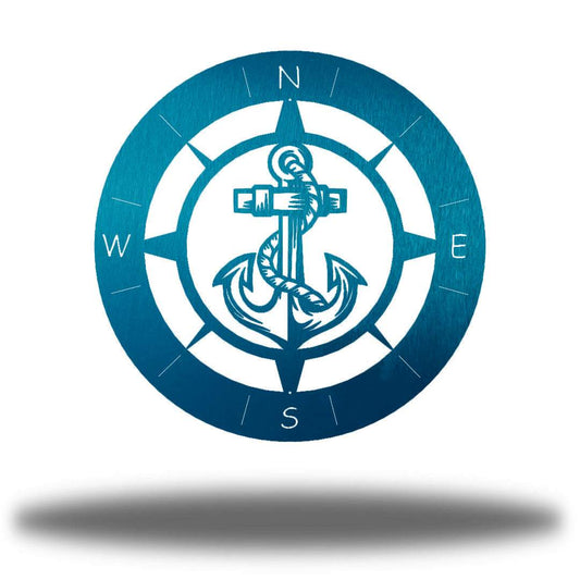 Riverside Designs-Anchor Compass-Metal Wall Art Décor