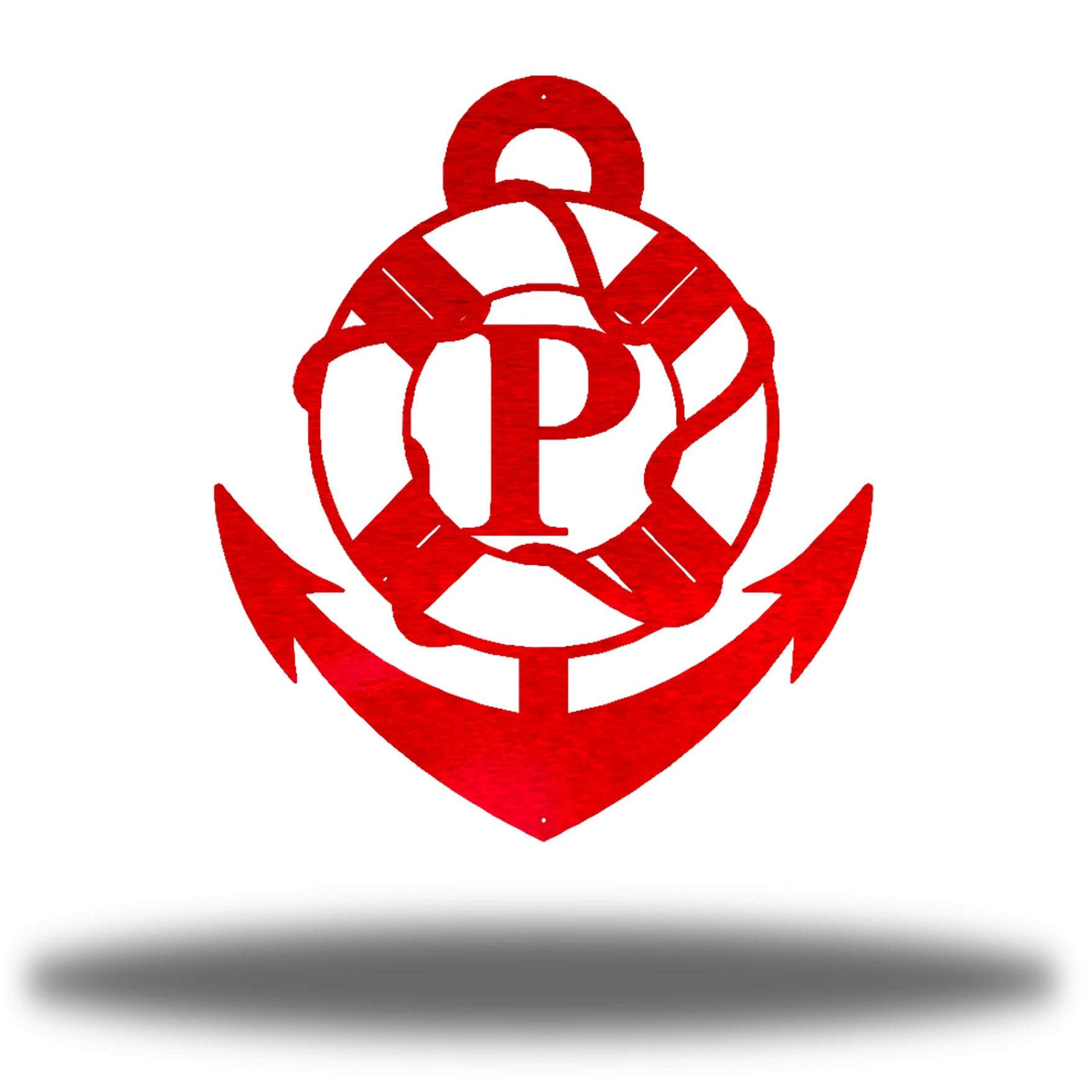 Riverside Designs-Anchor Initial Monogram-Metal Wall Art Décor