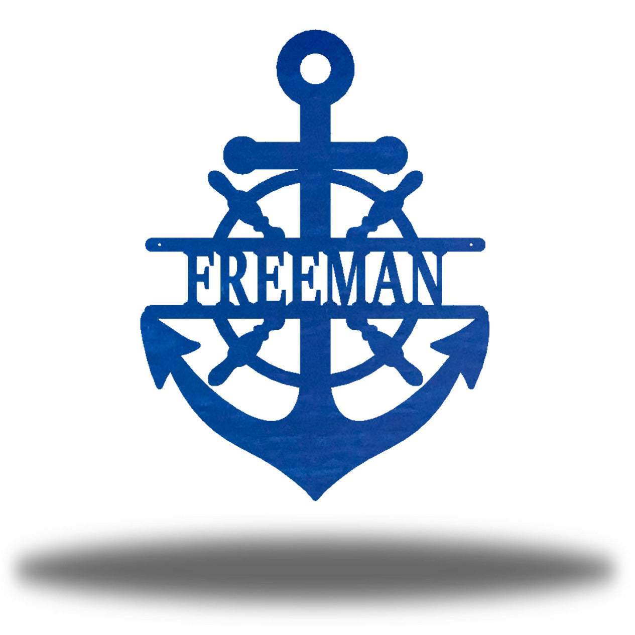 Riverside Designs-Anchor Monogram-Metal Wall Art Décor